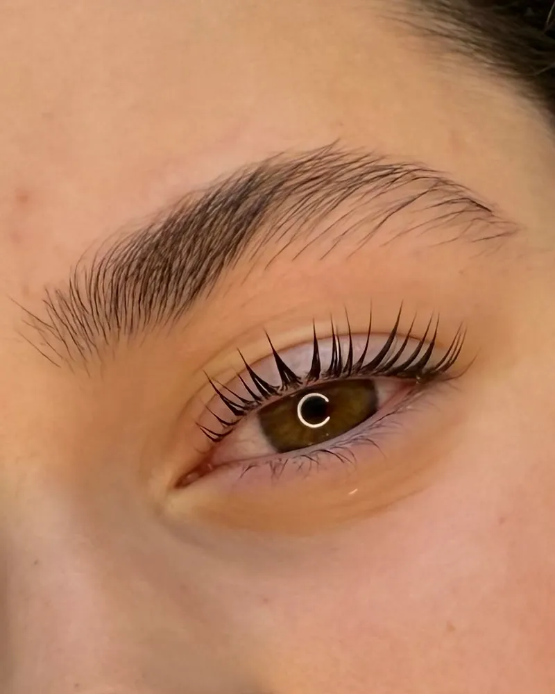Natuurlijk opgelichte blik na een lash lift